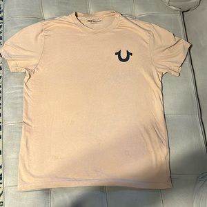 True Religion Large T shirt (tanish/pink). In great condition.